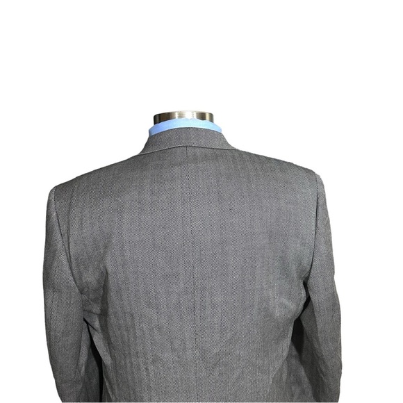 Joesph & Feiss 100% Lambswool Mens Grey & Black Stripe Sports Jackets Size 44L - Picture 7 of 16